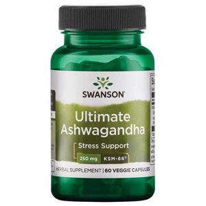 Ашваганда Swanson Ashwagandha Ultimate 250 mg 60 Caps