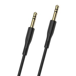 Аудіо кабель Borofone BL1 AUX 3pin 3.5 мм на 3pin 3.5 мм 1m Black