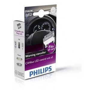 Автолампа діоди PHILIPS 12956X2 обманки доп. опір Canbus adapters 5W SET 2pcs.