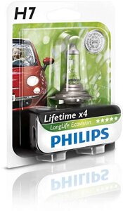 Автолампа philips 12972llecob1 H7 55W 12V PX26d LLECO