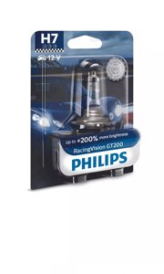 Автолампа philips 12972RGTB1 H7 55W 12V racingvision GT200 +200% B1