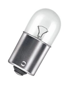 Автолампа ук. OSRAM 5637-02B R10W 24V BA15s 2шт / блістер