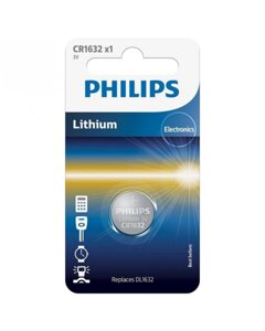 Батарейка Philips Lithium CR1632 BLI 1 (CR1632/00B)