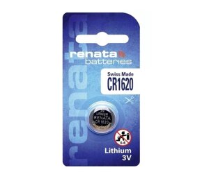 Батарейка RENATA CR1620 Lithium, 3V, 1х1 шт