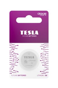 Батарейки tesla CR 2430 / blister FOIL 1 шт.