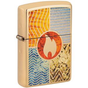 Бензинова запальничка Zippo 254B Elements Of Earth Design (48729)