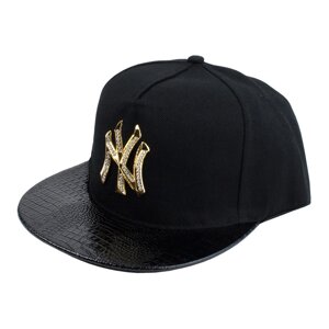 Бейсболка Snapback Beani'qe Gold NY One sizе Чорний (23237)