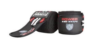 Бинти на коліна Power System Knee Wraps PS-3700 Black-Red