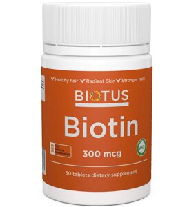 Біотин Biotus Biotin 300 mcg 30 Tabs BIO-530289