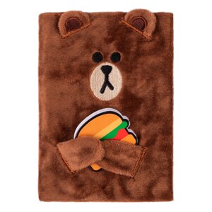 Блокнот пухнастий YES Line Friends Brown (151745)