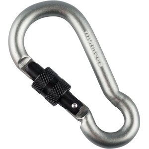 Брелок-карабін Munkees 3247 Pear with Screw Lock 7х70 мм Grey (1012-3247-GY)