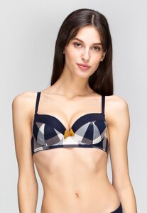 Бюстгальтер Huit 8 Noeud Pap A8 70B Navy (3417853678190)