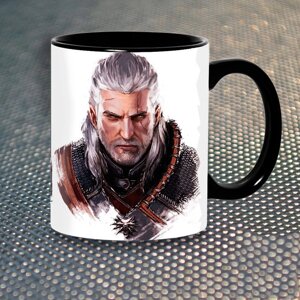 Чашка Fan Girl Відьмак The Witcher New (14412) 330 мл Чорний