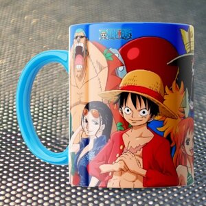 Чашка Fan Girl всі Ванпіс Великий Куш - One Piece (15721) 330 мл Блакитний