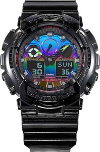 Годинники casio G-SHOCK GA-100RGB-1AER black