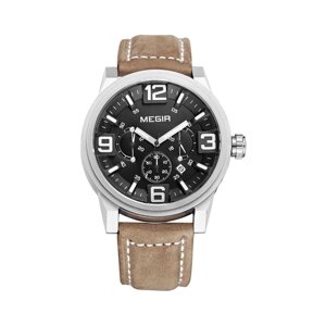 Годинники Megir Silver Black Brown MG3010 (ML3010GBN-1)