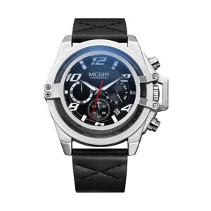 Годинники Megir Silver Black MG2052 (ML2052GBK-1)