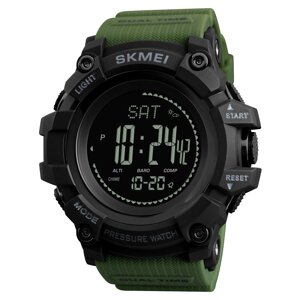 Годинники наручні чоловічі Skmei 1358 Army Green 1358AG (12275-hbr)