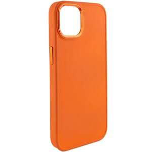 Чохол Epik Bonbon Metal Style для Apple iPhone 12 Pro Max Помаранчевий / Papaya