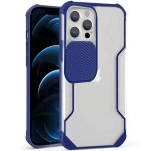 Чохол Epik Camshield matte Ease TPU зі шторкою для Apple iPhone 13 Pro Синій