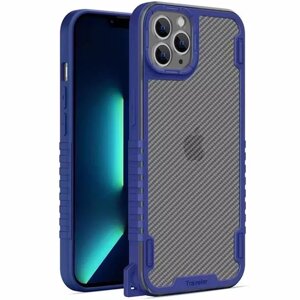 Чохол Epik TPU+PC TRAVEL Carbon для Apple iPhone 12 Pro Синій