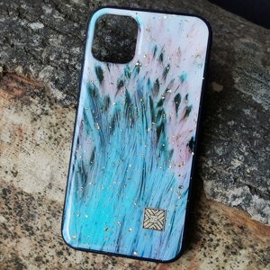 Чохол Epoxy Case для Apple iPhone 11 Pro Blue Feather