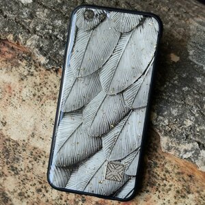 Чохол Epoxy Case для Apple iPhone 6 Plus / 6S Plus Grey Feather