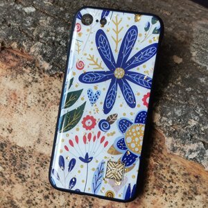 Чохол Epoxy Case для Apple iPhone 7 / 8 / SE 2020 Blue Flower