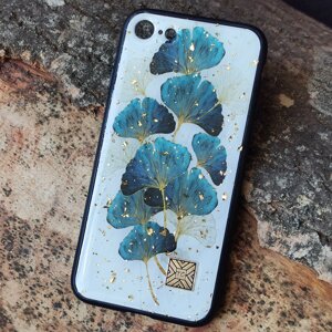 Чохол Epoxy Case для Apple iPhone 7 / 8 / SE 2020 Blue Leaves