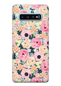 Чохол iSwag для Samsung Galaxy S10 Квітковий букет (H369)