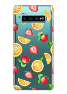 Чохол iSwag для Samsung Galaxy S10 Фруктовий дизайн (H408)