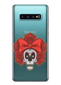 Чохол iSwag для Samsung Galaxy S10 Plus Готичний череп (H483)