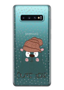 Чохол iSwag для Samsung Galaxy S10 Plus Ведмідь (H438)