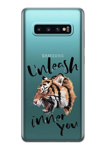 Чохол iSwag для Samsung Galaxy S10 Plus Тигр (H492)