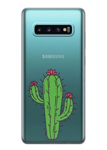 Чохол iSwag для Samsung Galaxy S10 Plus Тропічний кактус (H450)