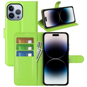 Чохол-книжка Litchie Wallet Apple iPhone 14 Pro Light Green