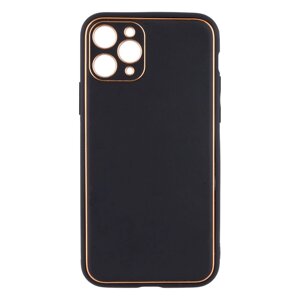 Чохол Leather Case Gold with Frame для Apple iPhone 11 Pro Black