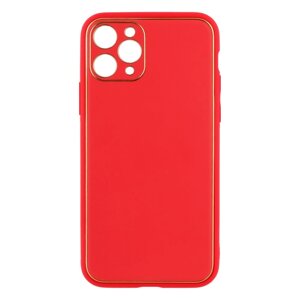 Чохол Leather Case Gold with Frame для Apple iPhone 11 Pro Red