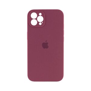 Чохол накладка Silicone Case Full Camera Protection для iPhone 14 Pro Max- plum