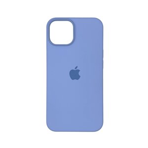 Чохол накладка Silicone Case Full with Magsafe для Apple iPhone 14- Sky