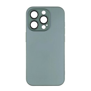 Чохол-накладка скляний матовий із захистом камери Matte AG-Glass iPhone 12 Cangling Green