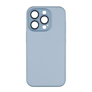 Чохол-накладка скляний матовий із захистом камери Matte AG-Glass iPhone 12 Sierra Blue