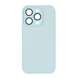 Чохол-накладка скляний матовий із захистом камери Matte AG-Glass iPhone 14 Pro Glacial Blue