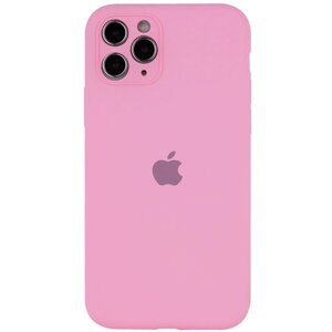 Чохол із захистом камери Silicone Case Full iPhone 14 Light pink