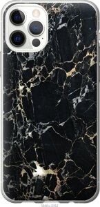 Чохол силіконовий Endorphone iPhone 12 Чорний мармур (3846u-2053-26985)