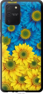 Чохол tpu чорний патріотичний Endorphone Samsung Galaxy S10 Lite 2020 Жовто-блакитні квіти (1048b-1851-26985)