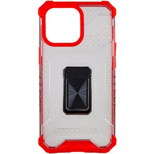 Чохол ударостійкий Epik Transformer CrystalRing Apple iPhone 13 Pro Max Червоний