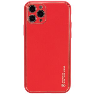 Чохол Xshield для Apple iPhone 12 Pro Шкіряний Червоний / Red