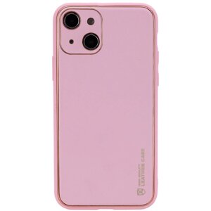 Чохол Xshield для Apple iPhone 14 Шкіряний Рожевий / Pink