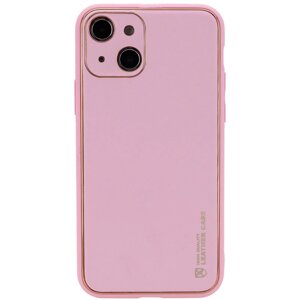 Чохол Xshield для Apple iPhone 14 Plus Шкіряний Рожевий / Pink